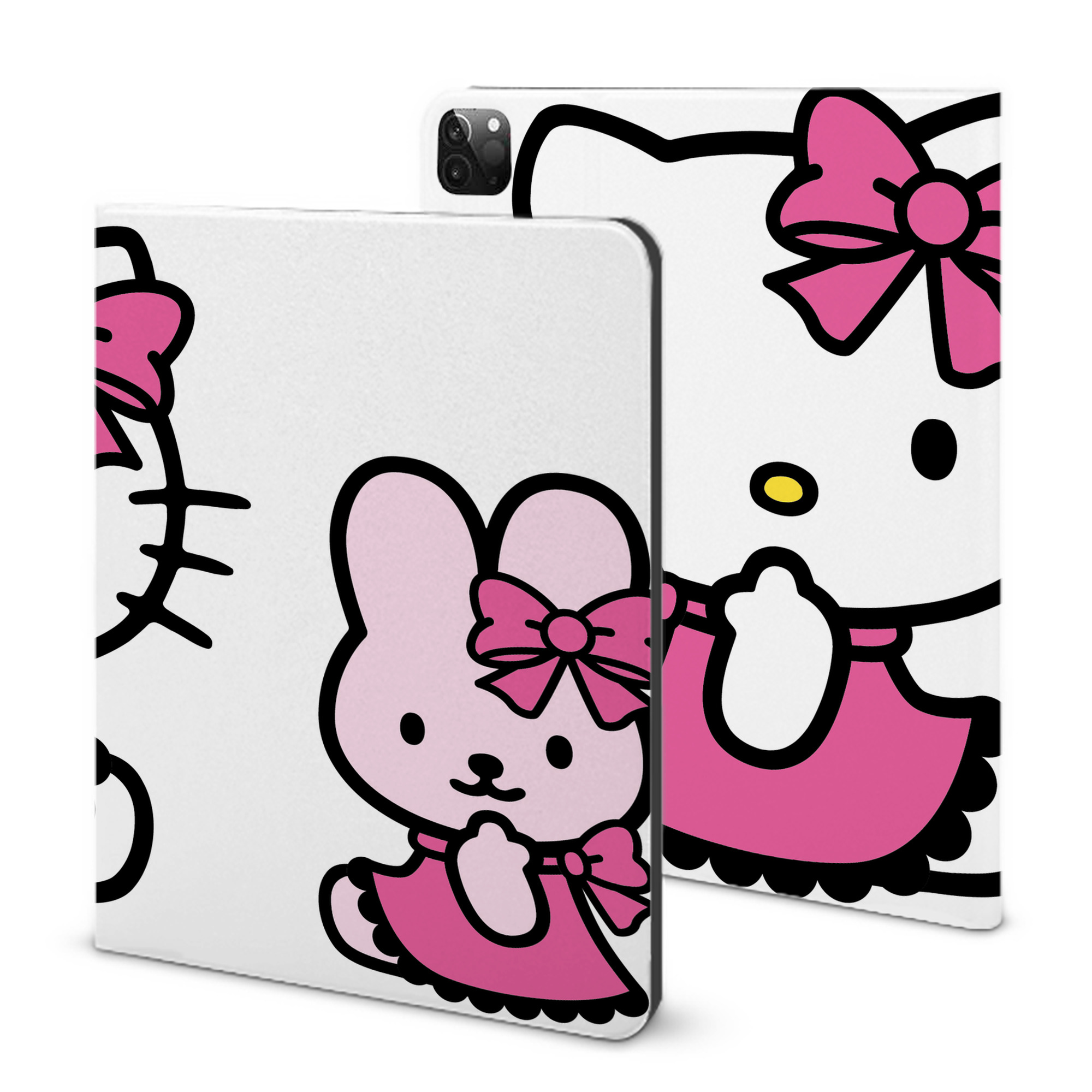 （画像用） Hello Kitty ハローキティ IPadケース ペンホルダー付き ブックスタイルデザイン